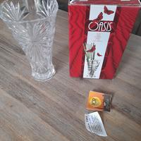 vaso in cristallo nuovo con propria scatola