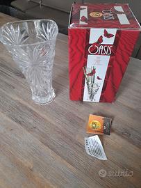 vaso in cristallo nuovo con propria scatola