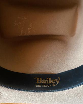 Vero Cappello da Cowboy Americano Bailey The Teton