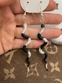 Orecchini in argento sterling 925 e resina