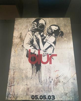 Poster rarissimo Banksy Blur 05 05 2003