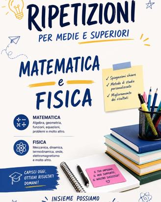 Ripetizioni in matematica e fisica