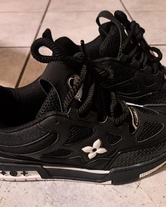 Low Top Skate Women Leather Patchwork Thick Sole C