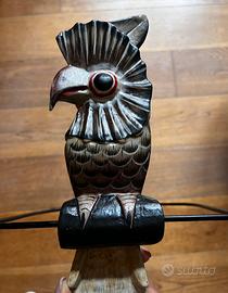 Pappagallo in legno vintage