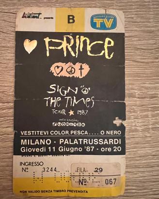 Prince sign O the times 1987
