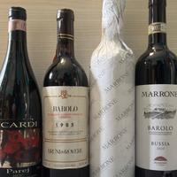Vino bottiglie Barolo