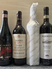 Vino bottiglie Barolo