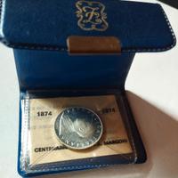 500 Lire Marconi Argento FDC  1974