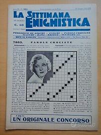 Settimana enigmistica anno 1935
