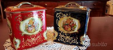coppia di latte vittoriane vintage