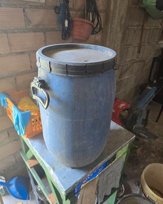 Fusto/Bidone 50L-60L Blu con Chiusura Ermetica