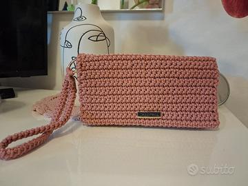 portafoglio all'uncinetto,borsello fatto a mano