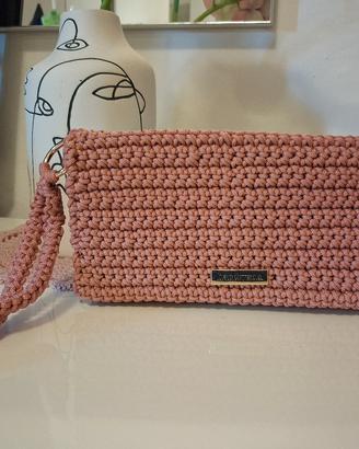 portafoglio all'uncinetto,borsello fatto a mano