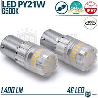 Lampadine LED PY21W BAU15S CANbus Potente 6500K