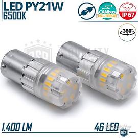 Lampadine LED PY21W BAU15S CANbus Potente 6500K