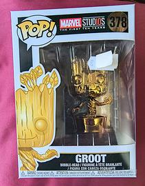 Pop! Marvel Studios  #378  Groot Gold Chrome Nuovo