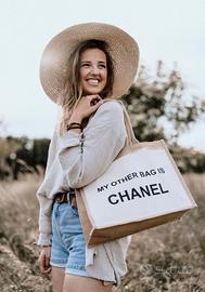 Lotto tote bag borse da spiaggia donna juta cotone