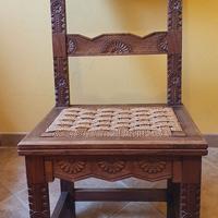 Sedie artigianato sardo antico