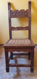 Sedie artigianato sardo antico