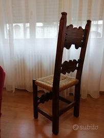 6 SEDIE IN LEGNO COME  NUOVE