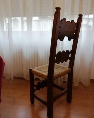 6 SEDIE IN LEGNO COME  NUOVE