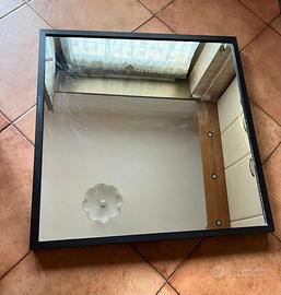 Specchio quadrato Ikea Stave 70x70cm nero