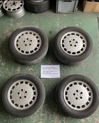 Set 4 cerchi mercedes 15” Gullideckel” 15 fori
