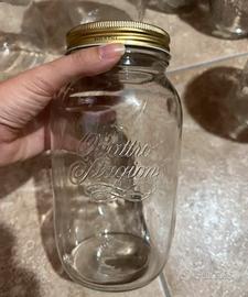 3 Barattoli Vetro 1,5L Bormioli  con Coperchio