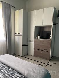 Cabina armadio angolare