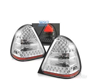 FARI LED PER MERCEDES W202 C-KLASSE 93-00 CROMATI 