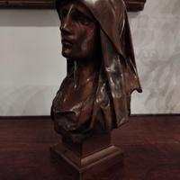 antico busto Madonna velata metà 800 francese 