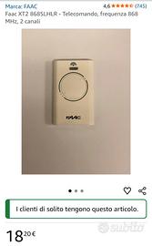 Telecomando cancello faac