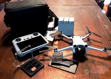 dji mini 3 pro con rc flymore kit e filtri nd