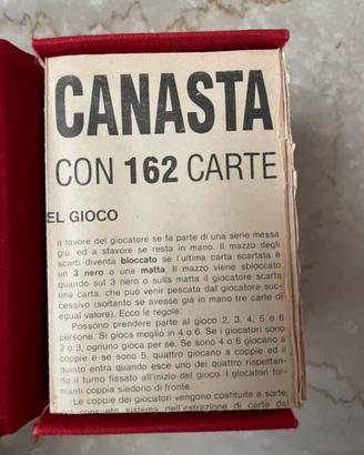 CARTE MODIANO CANASTA VINTAGE
