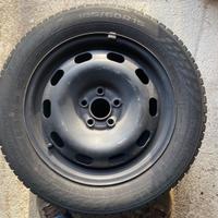 pneumatici invernali più cerchi in ferro