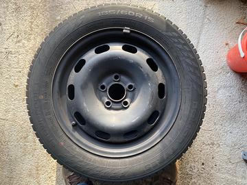 pneumatici invernali più cerchi in ferro