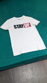 T-shirt Terranova “STAY UP.” bianca – Taglia XS