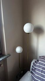 Lampada da terra in ferro,marmo,sfere vetro. Sklum