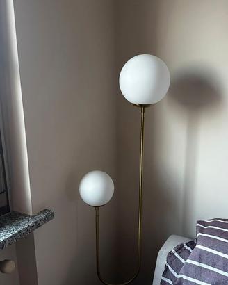 Lampada da terra in ferro,marmo,sfere vetro. Sklum