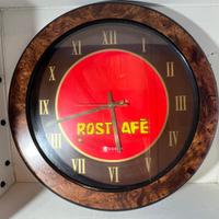 Orologio pubblicitario Rostkafè vintage da bar