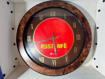 Orologio pubblicitario Rostkafè vintage da bar