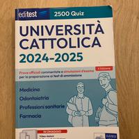 Libro editest quiz medicina univerisità cattolica