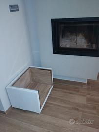 porta legna per caminetto