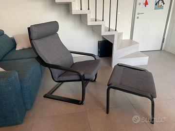 Ikea Poang Poltrona e Poggiapiedi