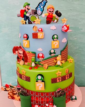 Torta scenografica Mario Bros