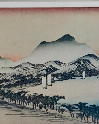 6 stampe antiche di Hokusai rarissime 
