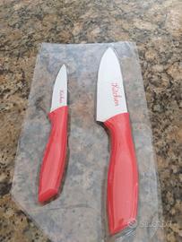 Coppia coltelli rivestito in ceramica nuovi