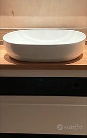 Lavabo d’appoggio bianco slim