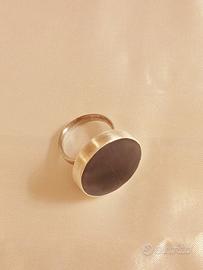 Anello vintage argento 925 e pietra di onice