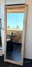 Specchio granee 61x160 cornice in legno
